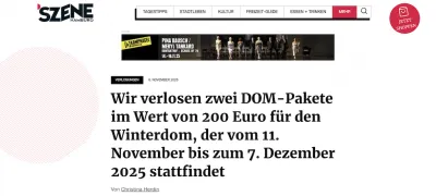 Verlosungs-DOM-Paket Winterdom 2025 von Szene Hamburg